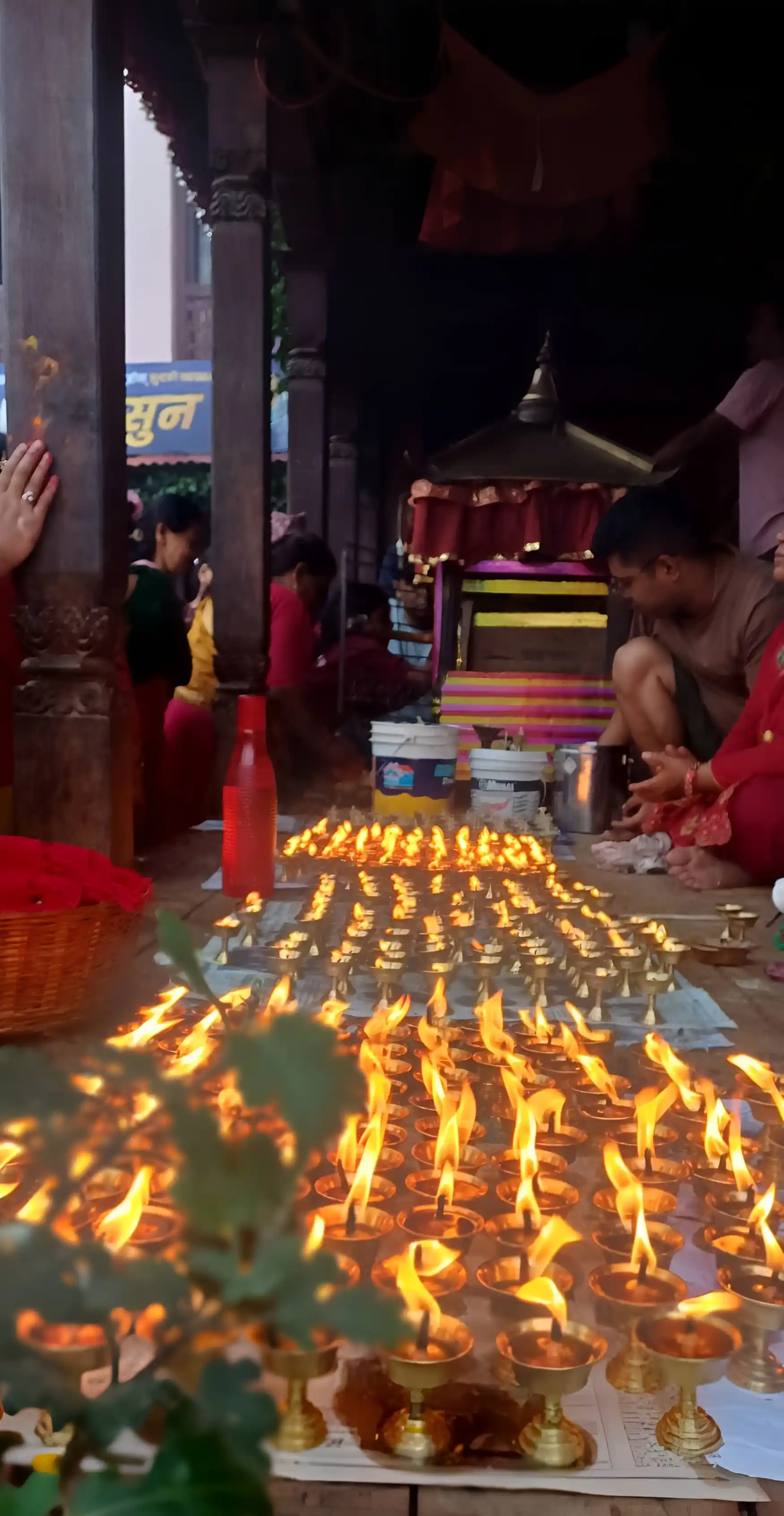 Lighting Sukunda during NamoBuddha Jatra