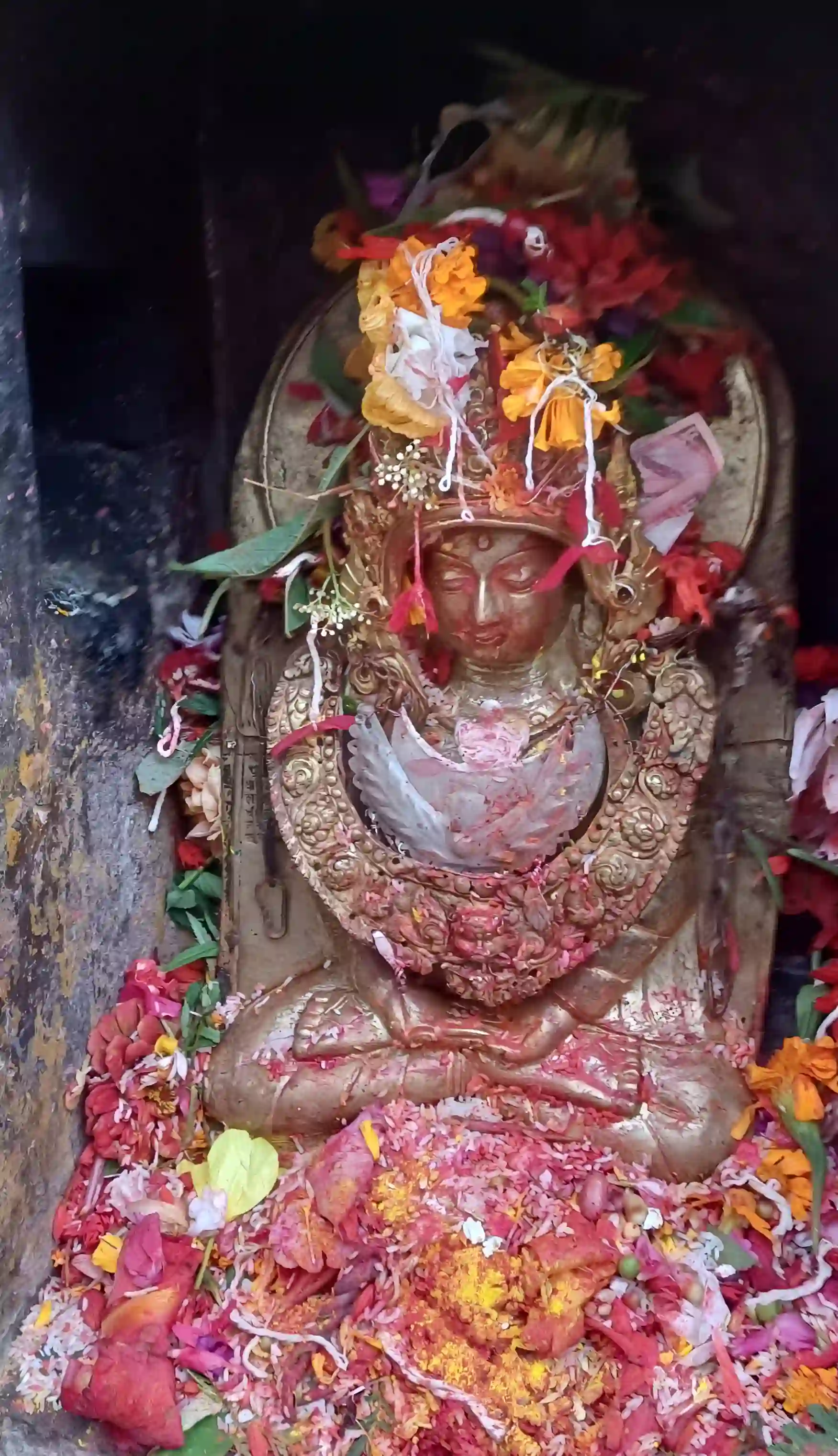 Amitab Buddha during Namobuddha Jatra.