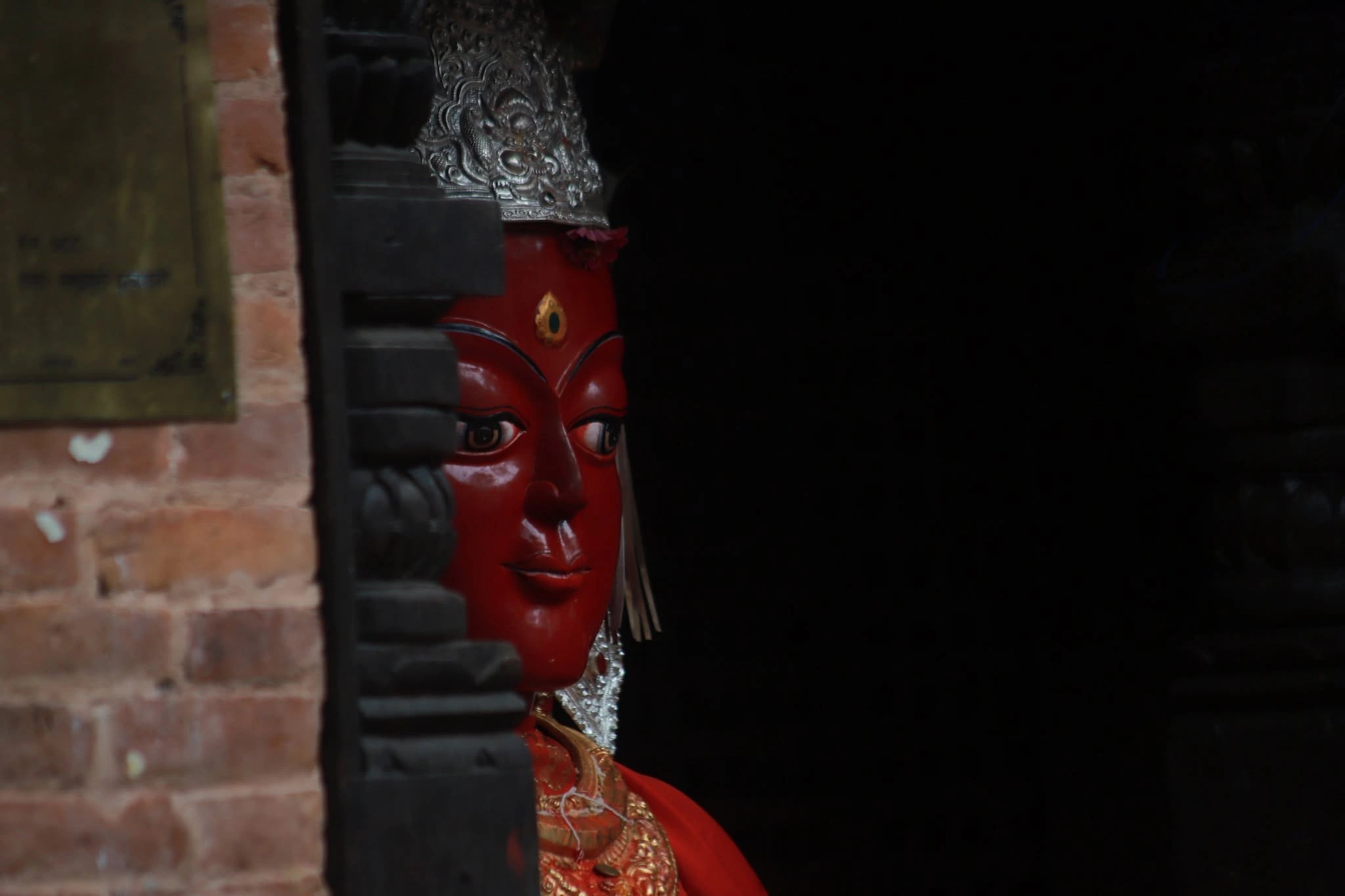 Aji Dyo of Panauti during Namobuddha Jatra.